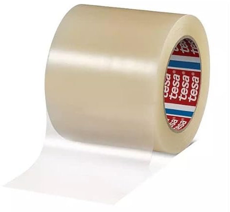 tesa 4646 PE Abdeckband transparent Acryl-Kleber 50mm x 33m, Packung a 36 Stück