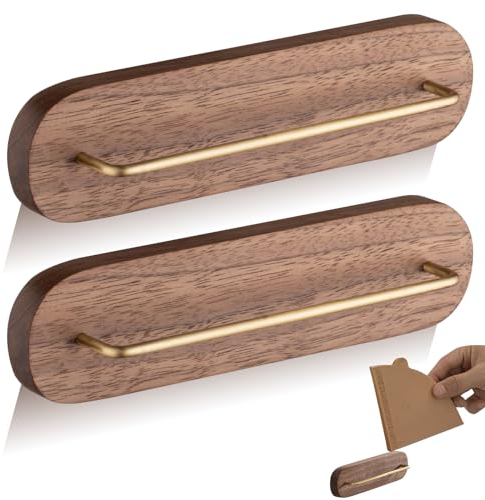 Kaffeefilterhalter Wand, 2 Stück kaffeefilterhalter, Filtertütenhalter, Kaffefilterhalterung, Kaffeefilterhalter Wand Montierter, Filtertütenhalter Aus Holz Geeignet Für Kaffeebar/Zuhause (Nussbaum)