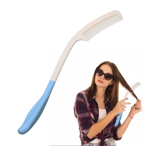 Peine con mango largo, peine delicado con mango largo, bonito cepillo para eliminar el con mango largo para cabello largo