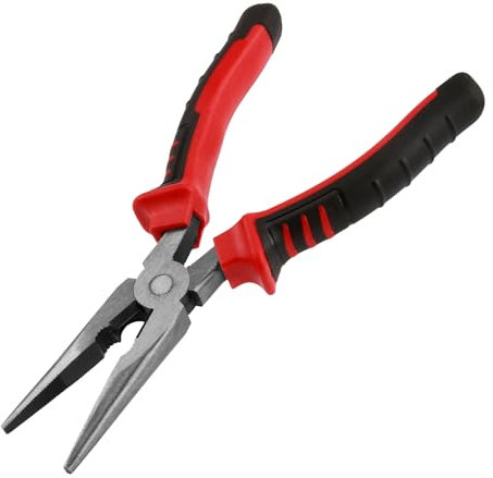 Pince À Bec Long 200mm, Pince Demi-Ronde Avec Tranchant, Pincès À Bec Effilé Peuvent Couper Du Fil D'acier/Fil De Fer/Fil De Cuivre/Fil Électrique, Les Professionnels Et Les Réparateurs