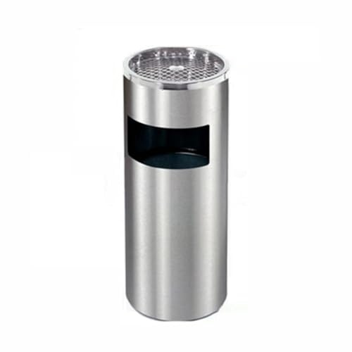 GEK208130 Grand conteneur à déchets Seau d'extincteur de cigarettes d'extérieur, colonne de cendres verticale de rue, collecteur de mégots de cigarettes, poubelle à Point de fumée Patio