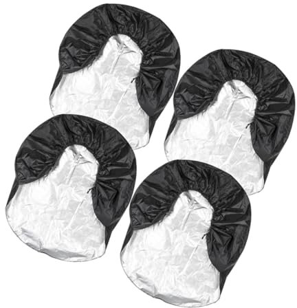 Alipis Copriruota Per Rimorchi e Camper, Set Da 4 Pezzi Dimensione s 27-29in (73 Cm), Protezione Antipioggia e Antipolvere Per Pneumatici Di Scorta Auto e Roulotte