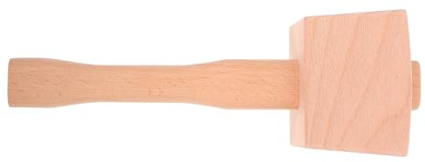 WOONEKY Maillet de Charpentier en Bois Massif de Hêtre 9,5 Pouces Marteau à Bois Manuel Poignée Ergonomique Outil à Main pour Menuiserie Finition Lisse Solide