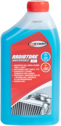START Líquido para radiadores, Azul, -5°, 1 litro, anticongelante para Sistemas de refrigeración de automóviles, protección anticorrosión Profesional y anticongelante para radiadores de