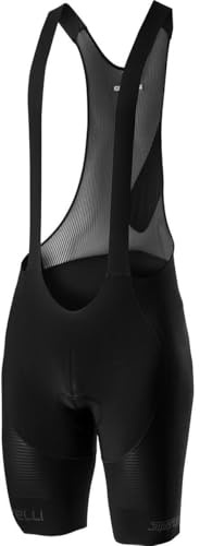 CASTELLI 4520004-010 SUPERLEGGERA BIBSHORT Uomo Pantaloncini Black White M
