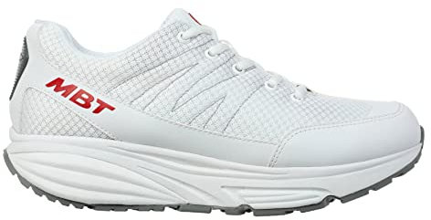 MBT Damen Slip-On Sneaker Sport 1 W, Frauen Halbschuhe,Dynamic Sport,Strassenschuhe,Sportschuhe,Freizeitschuhe,Turnschuhe,Weiß (White),37.5 EU, 4