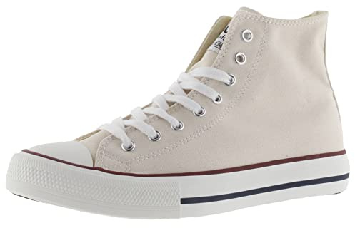 victoria Sneaker Alte Unisex Tribu Tela & Punta in Gomma 106500 per Adulto Crudo 40