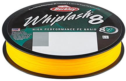 Berkley Whiplash 8 Geflochtene Schnur, gelb, 0.06mm | 10.7kg | 23lb | 330yd