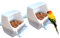 2PCS Bird Feeder, Bird Cage Bowl Cups, Plastic Food Feeder Cup for Parrots Cockatiel Pigeon Sparrow (2 pack)