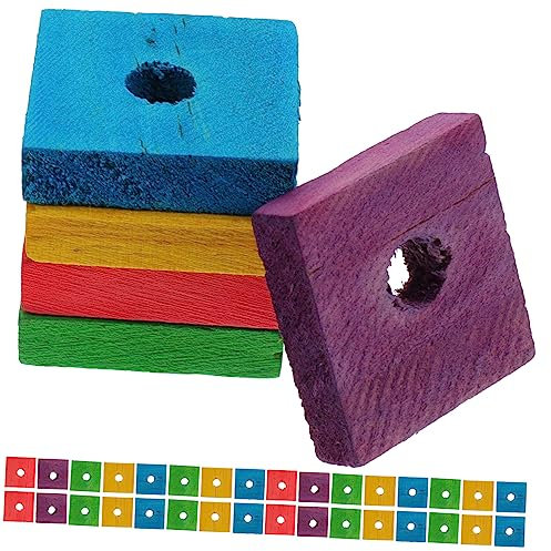 POPETPOP 100pièces Jouet pour Perroquet Jouet à Mâcher pour Oiseaux à Mordre pour Dents Couleurs Mélangées