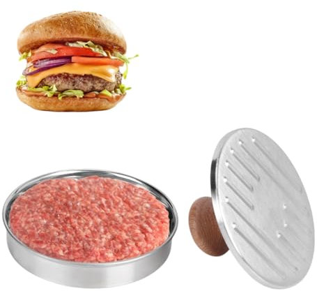 Topyond Pressa per Hamburger in Acciaio Inossidabile 304 per Uso Domestico, Hamburger, Patty Maker, Strumento per La Creazione di Stampi, Accessori da Cucina
