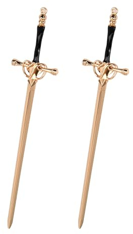 2 Pcs Palillos para el Cabello, Palillos de Pelo Vintage para Mujeres, Palillo Metálico el Cabello, Accesorios para el Cabello Chino Estilo para Niñas Moños, Palillos para el Pelo (oro)