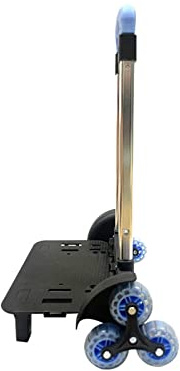 Carrello per Bagagli da Studente Carrello Pieghevole Trolley Durevole in Lega di Alluminio Carrello per 6 Zaini per Borsa Scolastica