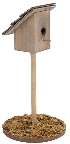ifundom 1Stk Puppenhaus Hirtenvogel vogelhaus outdoordeko spielzeughaus playmobilhaus gartendeko Vogel- Vogelfütterer Vogelfutter Taube Outdoor- Miniatur-Deko-Accessoire hölzern