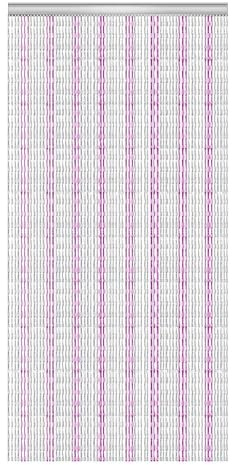 Aluminium Chain Fly Curtain for Doors 90 X 214 5cm Silver Purple Insect
