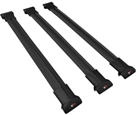 Kompatibel med Mercedes Vito 3 (W447) 2014-2026 FLY Model Barre Takräcke Biltakräcke Svart Aluminium 3 Barer
