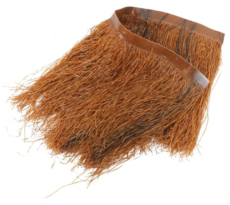 Abaodam Toiture de Chaume Artificielle Résistante aux Intempéries 1m X 0,5m, Mini Panneau de Toit Végétalisé en Paille Synthétique Imitation Chaume pour Décoration Fête Couleur Aléatoire