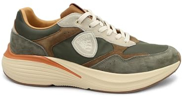 Blauer LANDER02 bruna militärskor för män, mockaskor med snörning