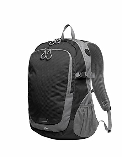 HALFAR Rucksack Step L, Farbe:Black, Größe:34 x 49 x 18.5 cm