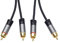 PremiumCord Cinch HQ-Kabel 2xCINCH Stecker auf 2xCINCH Stecker, Audio Video Verbindungskabel, Für TV Handys MP3 HiFi, Geschirmt, Metallverbinder, M/M, Länge 1,5 m