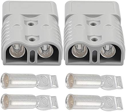 Bohaner 2 st 175A 600 V batteribrytare, snabbanslutning, batteribrytare, pluggmodulär strömförsörjning för Anderson, plugg, kabelbrytare, batteriströmkontakt (Grå), BH01-039