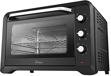 ARDES MAGNUS AR6264PB, Fornetto Elettrico Ventilato Capienza 64 Litri 6 Funzioni Cottura Timer Doppio Vetro Con Accessori