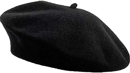 Miss-shop Berretto Francese,Francese Cappello Berretto da Donna Lana Caldo Berretto Autunno Inverno per Bambina