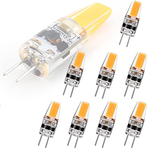 8ST Mini G4 LED-lampa COB LED-lampa Dimbar 3W DC/AC 12V-24V LED Ljus Varm Vit 3000K Inget flimrande 360 Beam Vinkel Ljuskrona Ljus Byt halogen G4 Energisparlampor