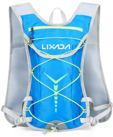 Lixada Nylon Hydration Backpack Water Backpack with 2L Hydration Bladder for Cycling Running Biking