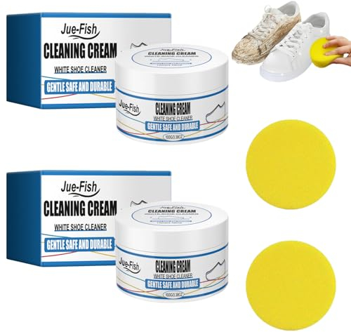 2 Set Weisse Schuhe Reinigungscreme Schuh Cleaning Paste Reinigungscreme WeißE Schuhe Multipurpose Cleaning Cream Schuh Reinigungscreme White Shoe Cleaner Sneaker Weiss Reiniger WeißE Schuhe Reiniger