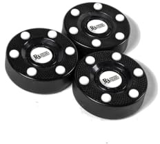 Premier Sports - 3 Pack Inline Hockey Pucks – Fast Glide with 6 Slider Dots, Crosshatch Design for Realistic Feel – Street, Roller and DEK Hockey