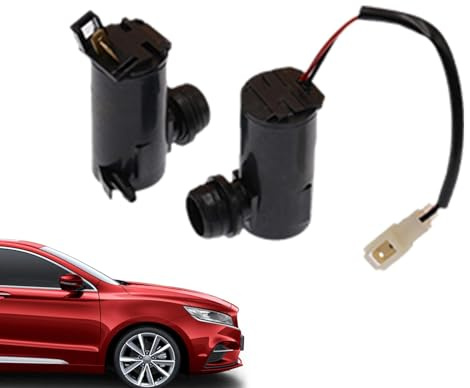 Wscwl Bombas de limpiaparabrisas,Bomba de motor de limpiaparabrisas,Accesorios eficaces para motor de pulverización de agua con cable | Limpiaparabrisas y lavaparabrisas Accesorios de lavado de autos