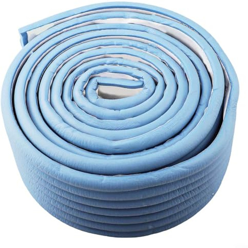 Striscia isolante per tubi dell'acqua da 2 m, efficace protezione termica per tubi durante i mesi invernali, funzione di riduzione del rumore (blu)