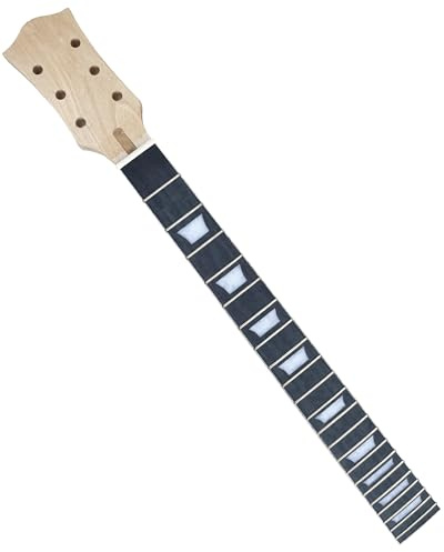 Electric Guitar Neck 24.75 inch 22 fret Maple Neck Rosewood Fretboard Guitar Neck Replacement Set in Heel DIY guitar project (standard style)