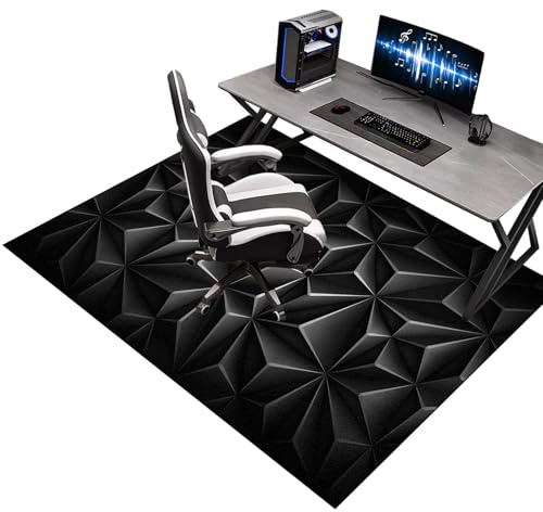 Tappeto Sedia Gaming, Tappeto Gaming Pavimento, Tappetino per Sedia da Computer, Tappetino per sedia da ufficio, Tappetino per Sedia a Rotelle, Tappeto Multiuso Tappetino di Protezione 90 x 140 cm