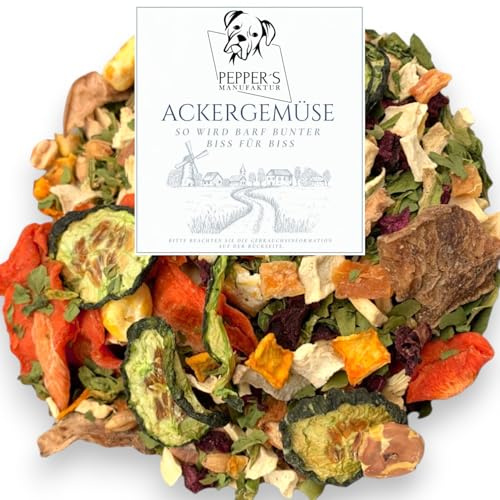 Pepper's Manufaktur - Integratore Barf per Cani, Miscela Vegetale Naturale con Fibre e Vitamine, per Nutrire Carne Cruda, Senza Glutine, 1000 g
