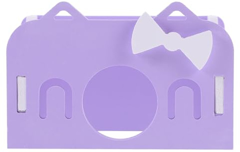 DOITOOL Nido para Hámster Escondite Pequeño de Plástico Morado para Jaula, Refugio Funcional para Descanso y Pequeñas