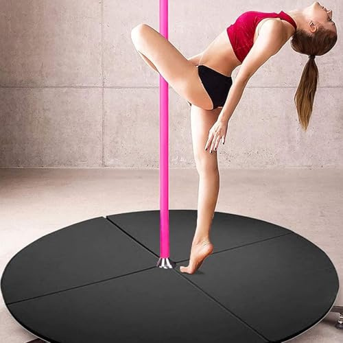 Generisk Pole Dance-matta, bärbar svart pol-dansmatta – tjocklek 3/5/10 cm crashpad för yoga, gymnastik, fitness och dansträning – halkfri, lätt och enkel att transportera