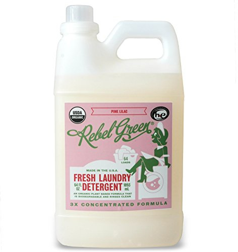 Rebel Green, Laundry Detergent Fresh Pink Lilac Organic, 64 Ounce