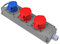 AW-Tools Mehrfachsteckdose 2 x CEE 16A/400V + 230V Schuko Steckdosenleiste