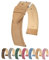 Hirsch Osiris Nubukleder Uhrenarmband – glattes und flaches Design – 14 mm, 16 mm, 18 mm, 20 mm, 22 mm – Blau, Grün, Beige, Braun, Grau, Burgunderrot, Rose – Schnellverschluss-Uhrenarmband (M – 18 mm,