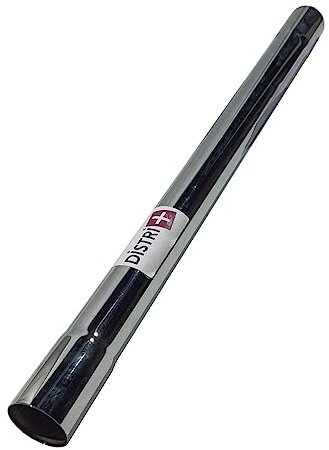 Distri+ - Tube métal en Acier chromé pour aspirateur - Diamètre : 37mm - Longueur 50cm