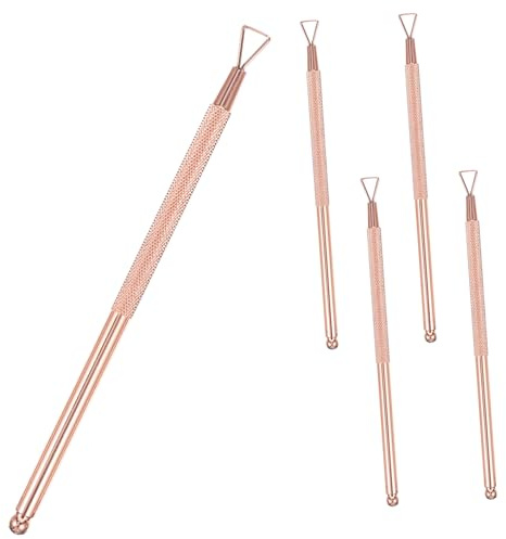 VINTORKY 5pièces Outil à Gratter Pour Billets De Loterie Kit De Dissolvant à Ongles Éplucheur De Cuticules Pour Manucure Simple Repousse-cuticules Pratique