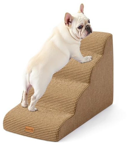 Gardner Pet Scala per Cani Piccoli, 50cm, 4 Gradini, Marrone