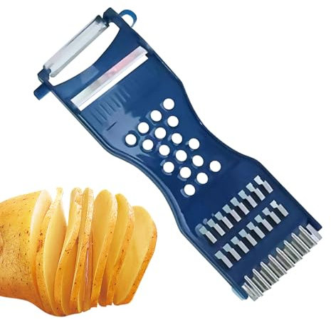 Sbucciaverdure da Cucina | Affettaverdure Manuale,Pelapatate con Impugnatura Ergonomica Antiscivolo per Aglio Cipolla Frutta