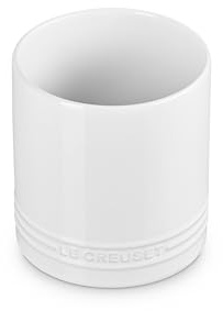 Le Creuset Stoneware Signature Straight Wall Utensil Crock, 1 qt., White