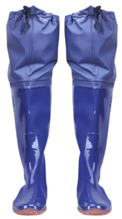 Ronyme Stivali da pesca Hip Wader, altezza 60 cm, per uomo e donna, impermeabili, stivali da pioggia, agricoltura, pantaloni da pesca antiscivolo, da, Scarpe Taglia 43 Eur