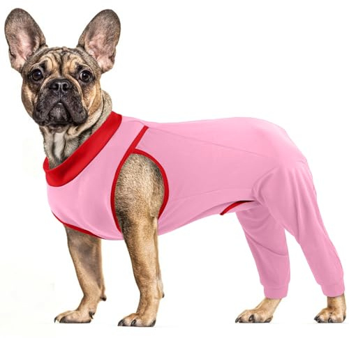 PUMYPOREITY Hundbody med ben, hundbody bakben hundar opp kropp hande bandage bakben hundlår skydd långandad kropp (rosa, M)