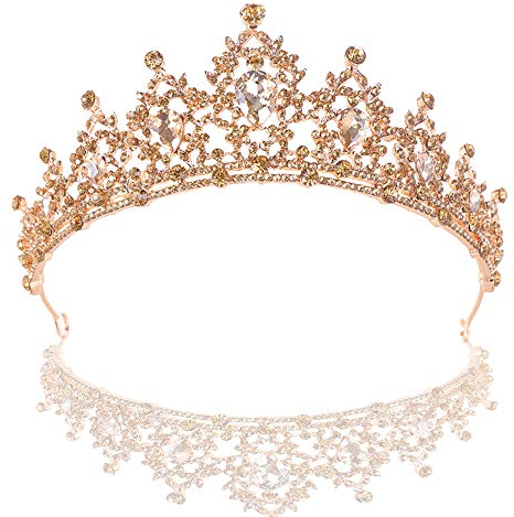Schneespitze Krone Stirnband Hochzeit Diadem Kristalle Prinzessin Krone, Hochzeit Reifen Diadem für Hochzeit Festzüge für Hochzeitsfeier Bühnenauftritte