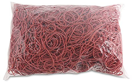 OFFICE PRODUCTS gummiband diameter: 80 mm färg: röd/vikt: 1 000 g – 1 kg/gummiringar gummi/gummi 60%/gummi för hemmet kontor skola